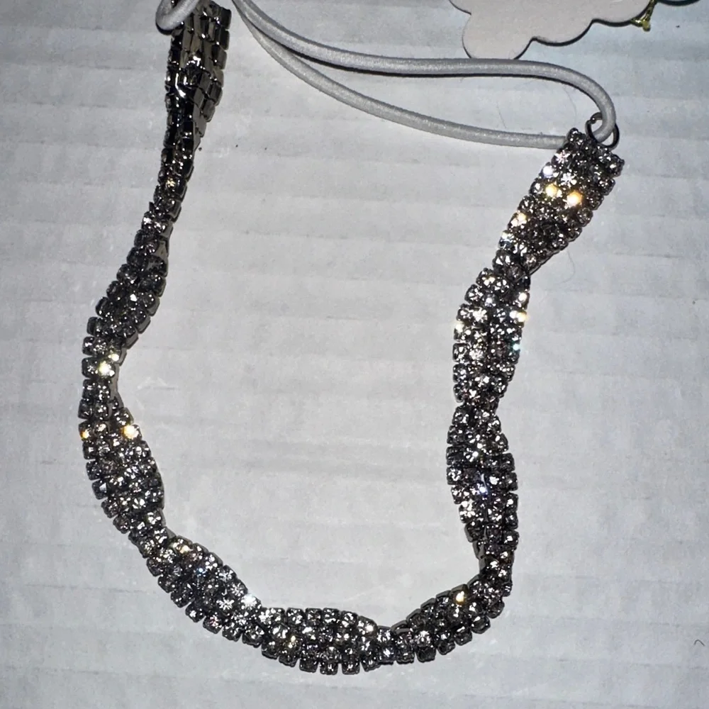 Silver Rhinestone Headband - Headbands of Hope‎
